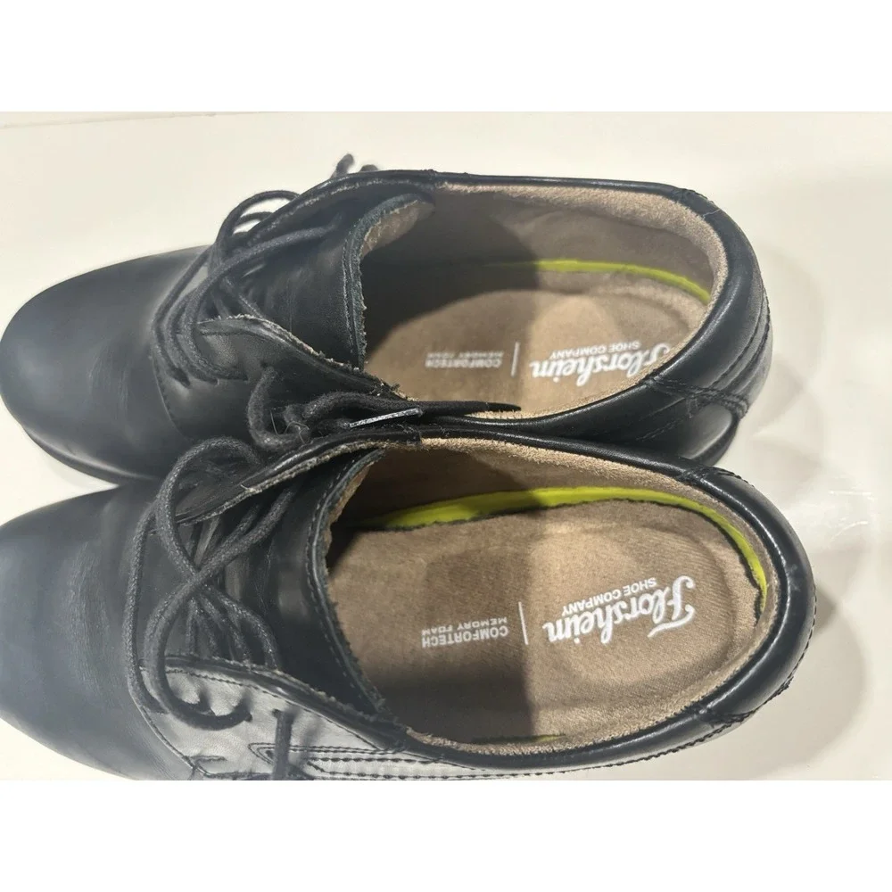 Florsheim Boys Black Midtown Jr. Plain Toe Oxford Size 5 Dress Shoes